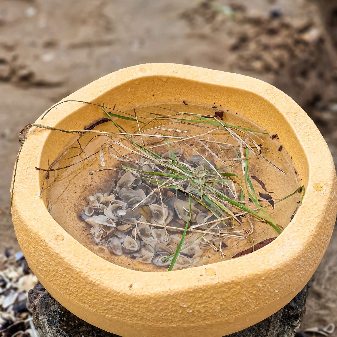 Stapelstein stapsteen licht oranje