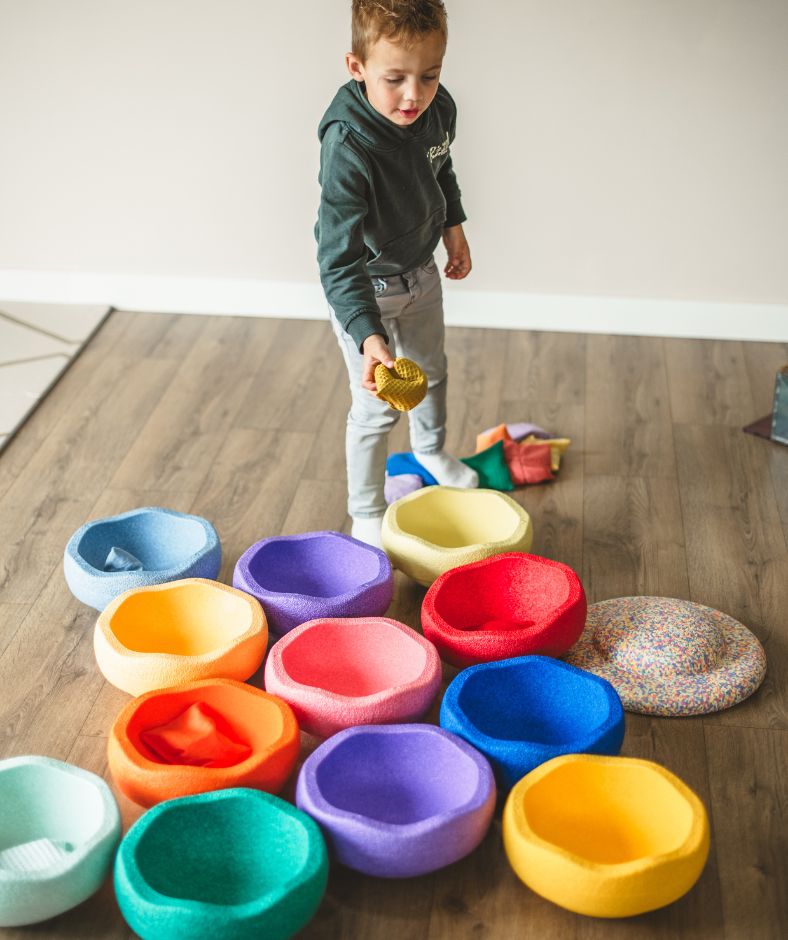 Pittenzakjes bij Stapelstein stenen matchen