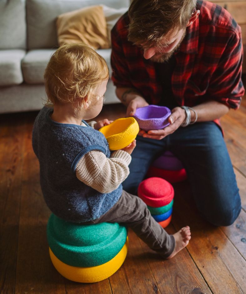 Stapelstein rainbow losse stenen en sets bij Studio Bambacht