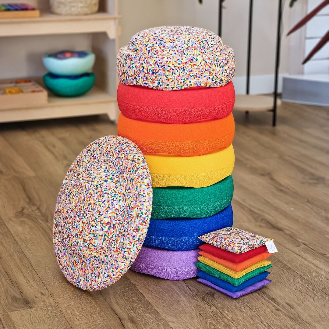 Stapelstein aanbieding voordeelbundel super confetti regenboog



