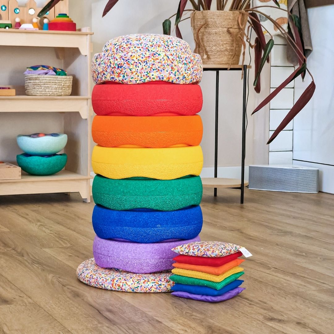 Stapelstein aanbieding voordeelbundel super confetti regenboog
