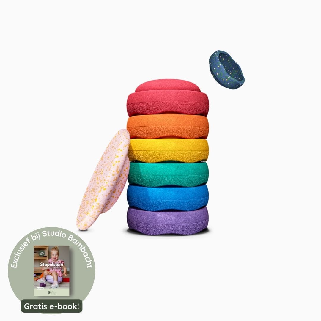 Stapelstein stenen spring special set met balance board en mini steen