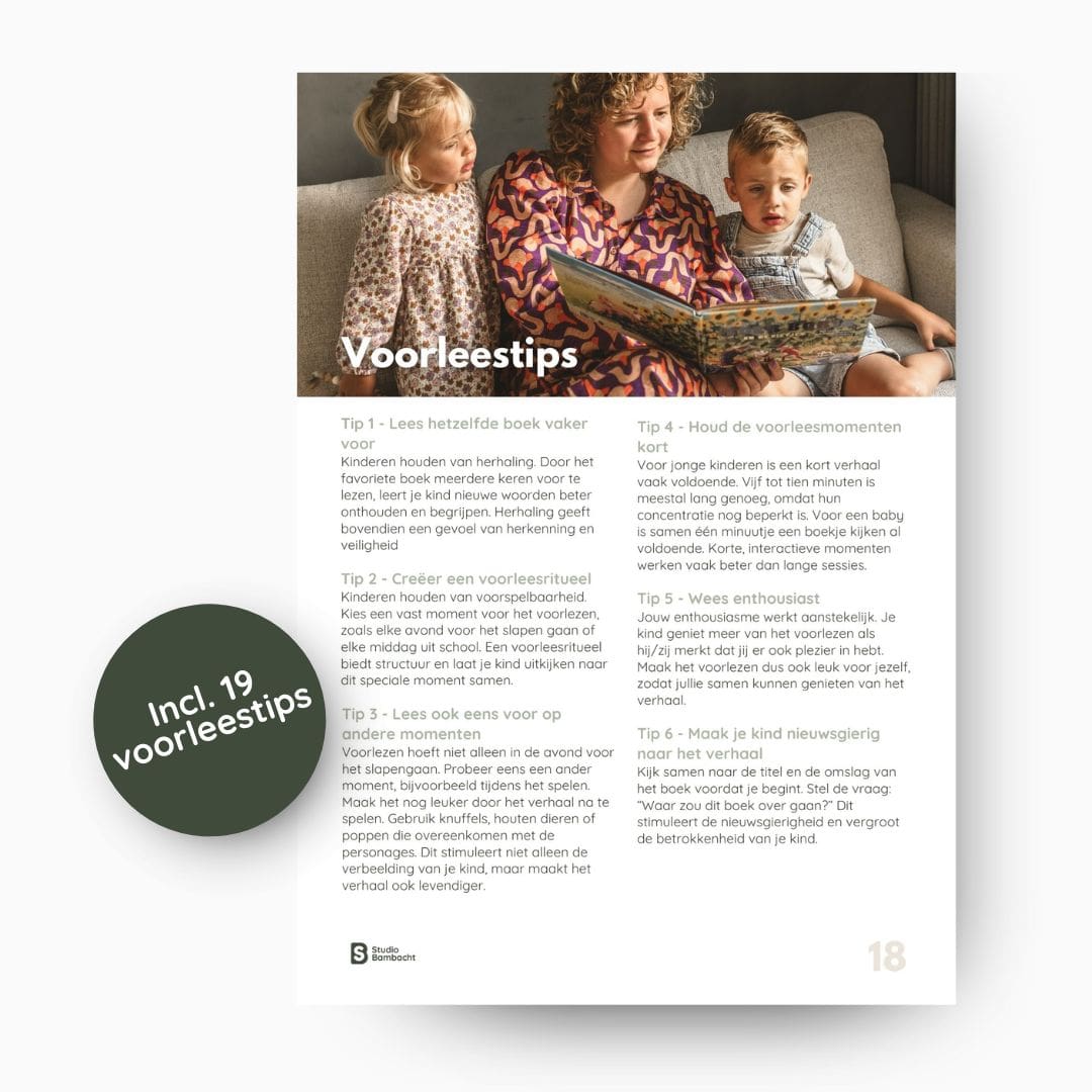 Voorleesgids met voorleestips van Studio Bambacht
