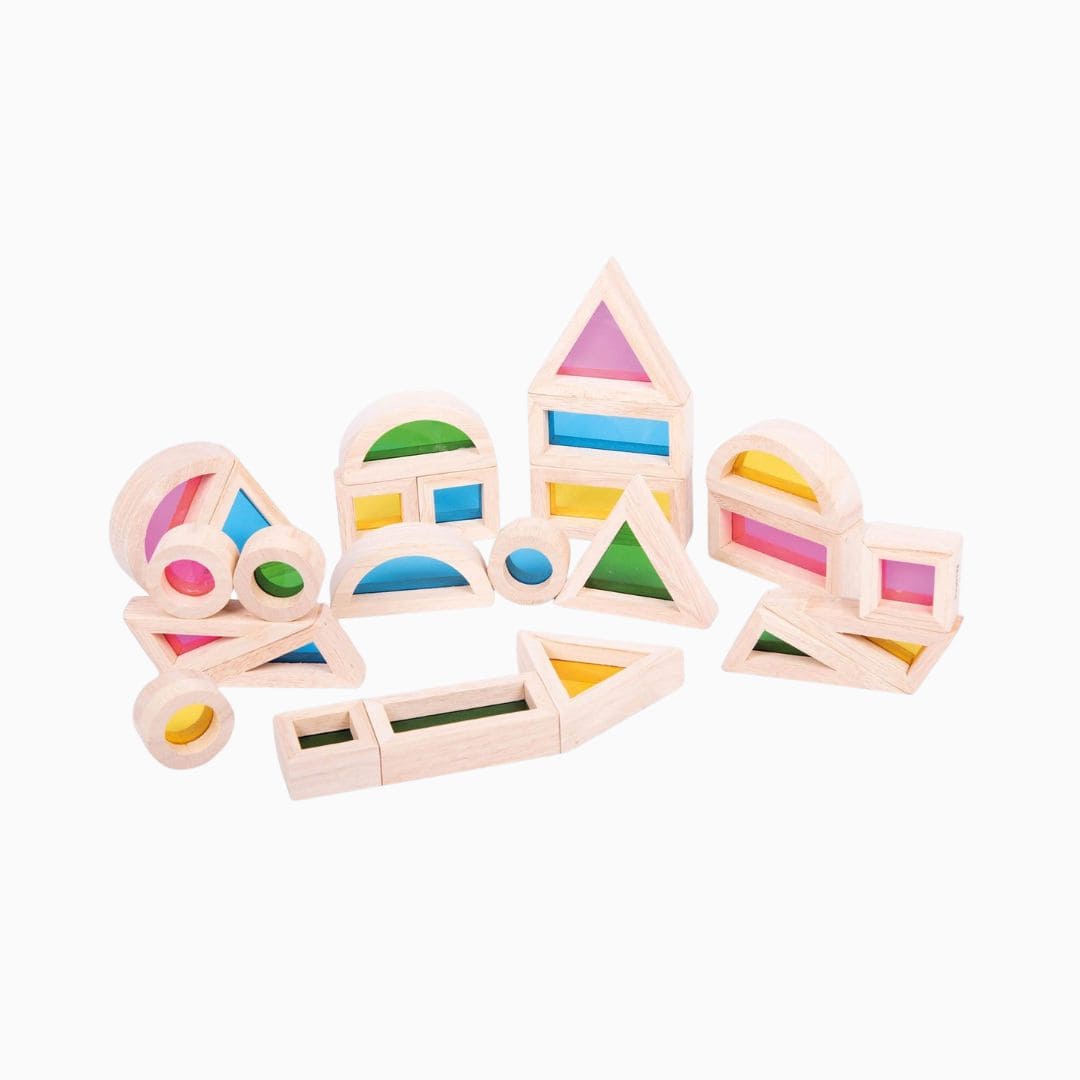 Tickit houten regenboog blokken
