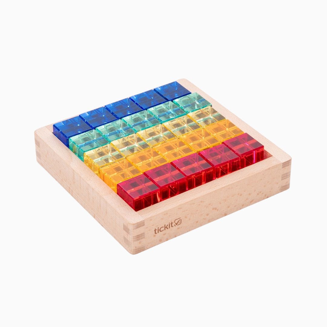 Tickit Lucent cubes acryl blokken in spiegelbak