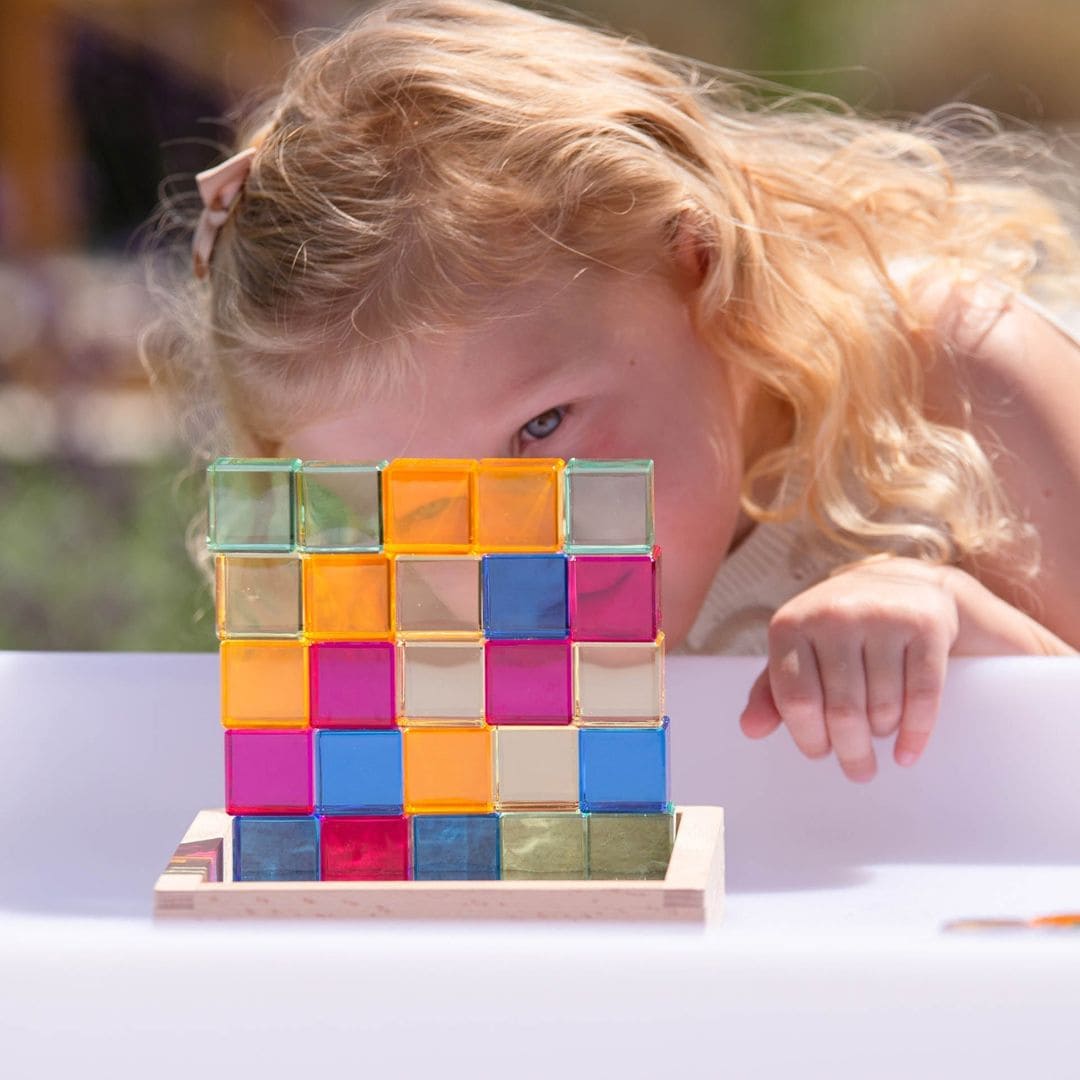 Tickit Lucent cubes acryl blokken in spiegelbak