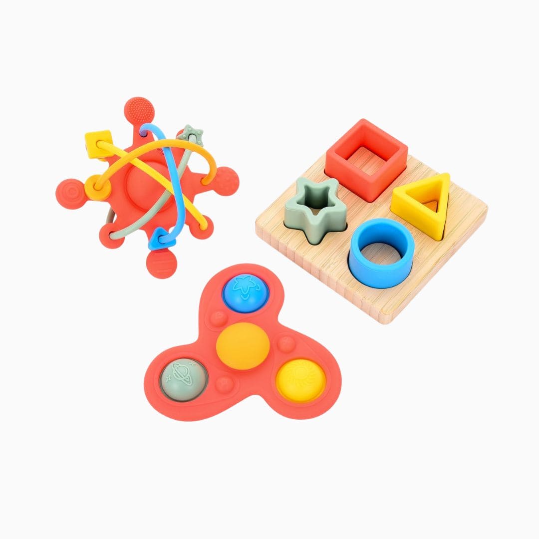 Tickit Silisoft sensorisch speelgoed set rainbow