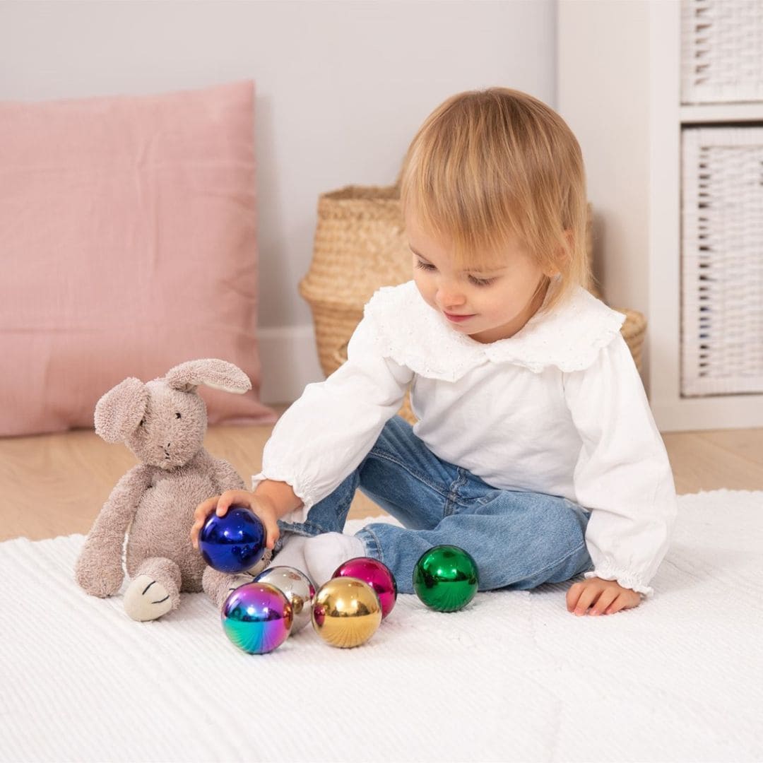 tickit relflecterende sensorische ballen in metallic kleuren