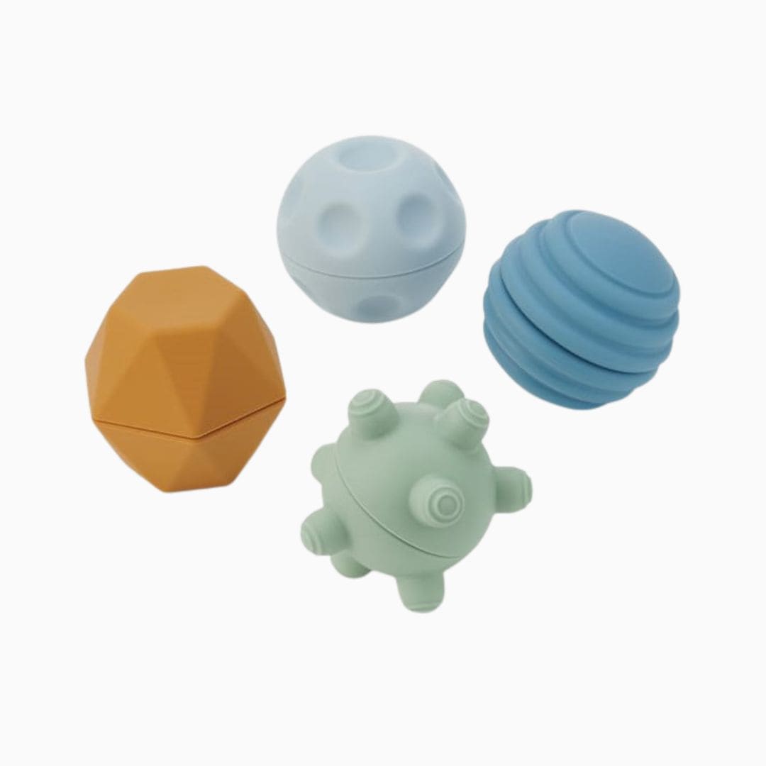 Tickit siliconen ballen in neutrale kleuren