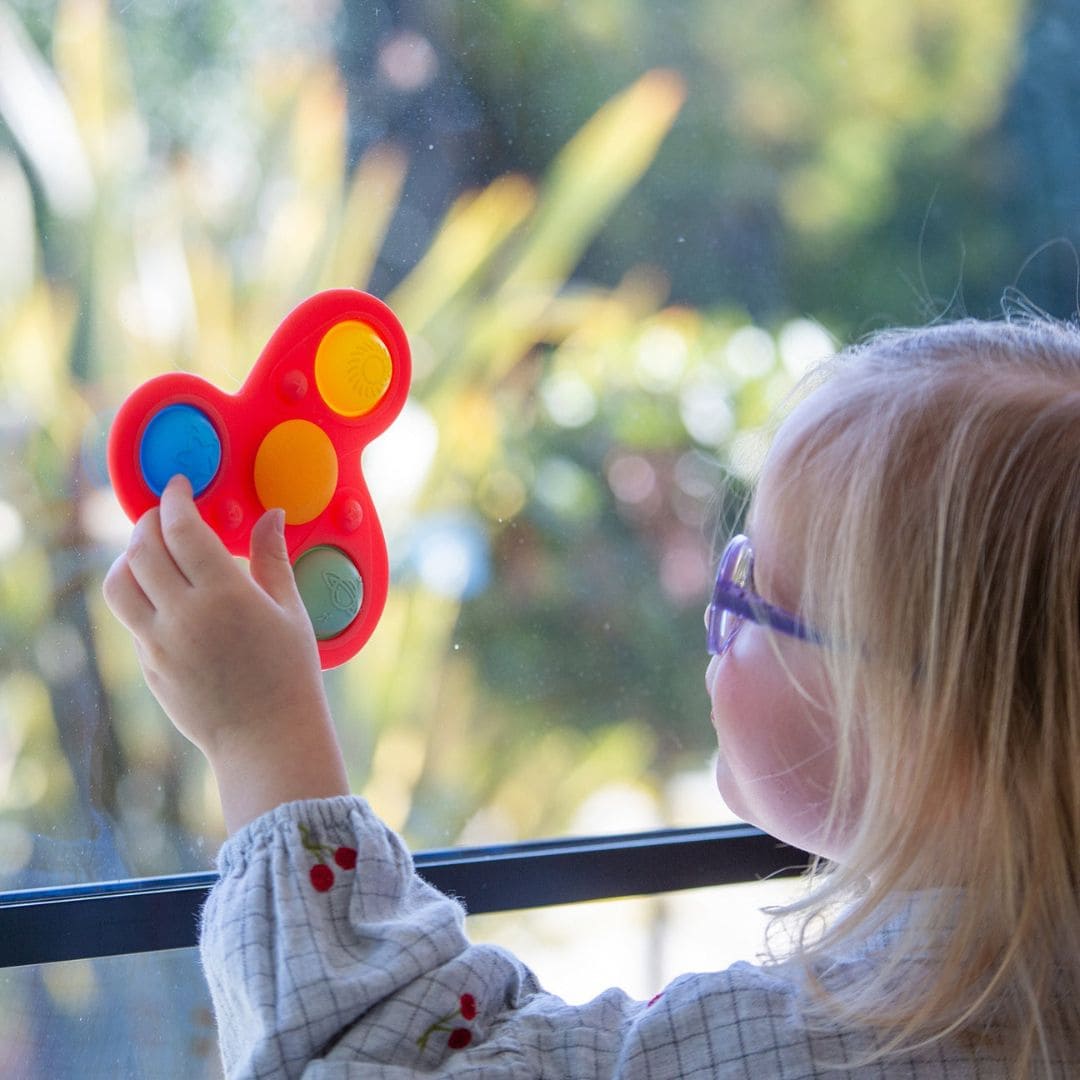 Tickit Silisoft Jumbo spinner - regenboog