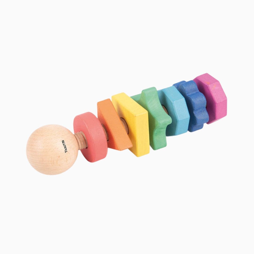 tickit xl bout met 7 moeren in regenboogkleuren