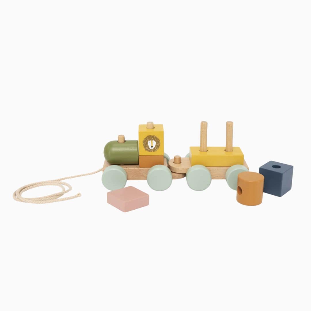 Trixie houten dieren blokkentrein 