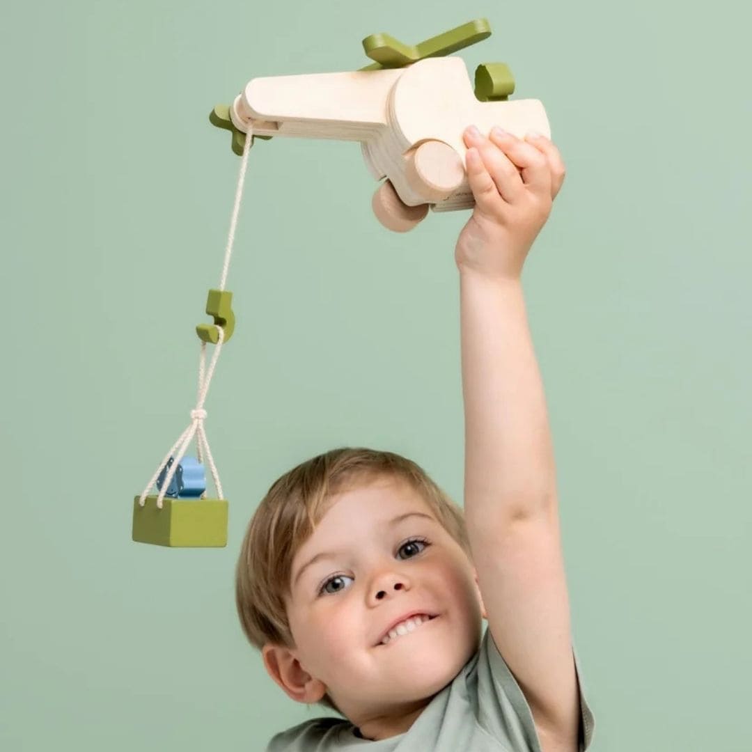 Trixie houten dierenhelikopter