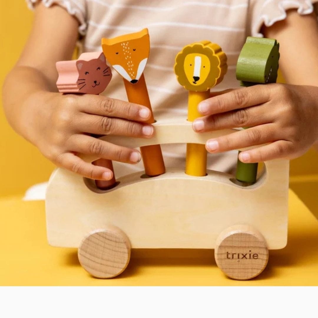 Trixie houten pop-up dierenbus