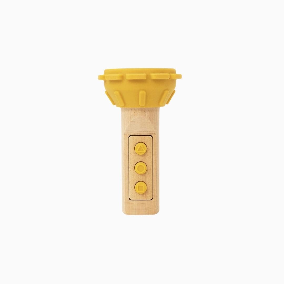 Trixie houten zaklamp met siliconen in het thema van Mr. Lion
