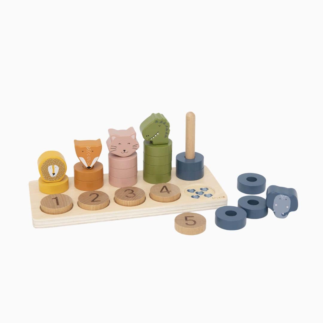 Trixie houten telpuzzel dieren