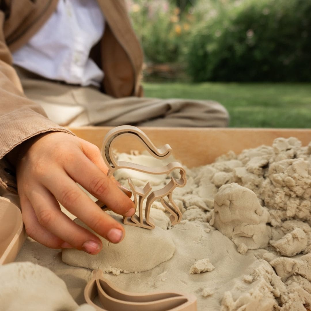 Grennn kinetisch zand vormpjes apen