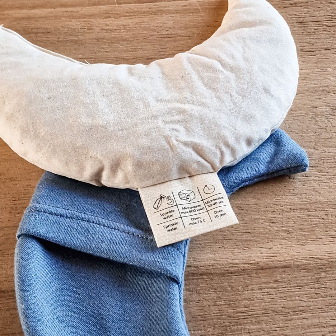 Warmtemaantje warmtekussen van merino wol in de kleur jeans blauw van het merk Natural Cosy Kids
