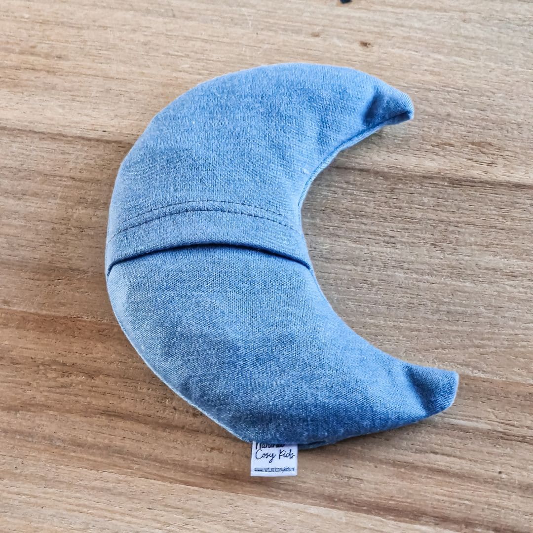 Warmtemaantje warmtekussen van merino wol in de kleur jeans blauw van het merk Natural Cosy Kids